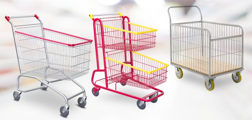 Carrinhos para supermercado.